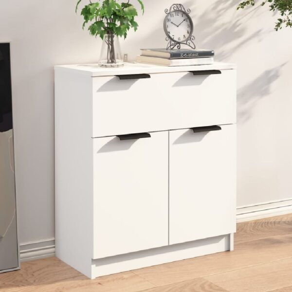 Aylesbury Wooden Sideboard With 2 Doors 1 Drawer In White