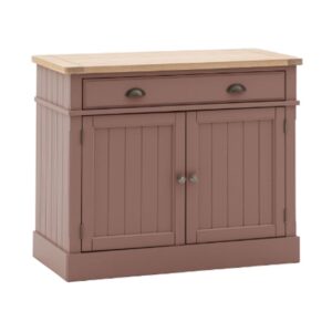 Elvira Wooden Sideboard With 2 Doors 2 Drawers In Clay And Oak