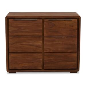 Saki Sheesham Wood Sideboard With 2 Doors In Acacia