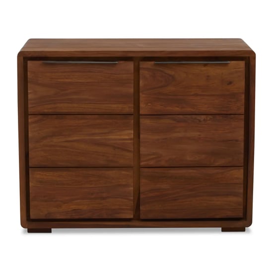 Saki Sheesham Wood Sideboard With 2 Doors In Acacia